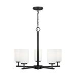 Sea Gull 31161-112 Oslo Chandelier, 5-Light 500 Total Watts, Midnight Black