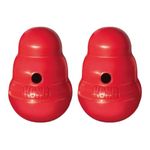 2 Pack Kong Wobbler Dog Food And Treat Dispenser-Small