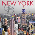 Graphique 2025 New York Glitz Mini Wall Calendar | 7” x 7” | Thick Paper | Home & Office Organizer | Large Monthly Grid | 3 Languages & Marked Holidays | 4 Month Preview Page for 2026