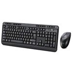 Adesso WKB-1320CB EasyTouch - Antimicrobial Wireless Desktop Keyboard and Mouse Combo, Black