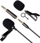 Lavalier Microphone - Daffodil MCP100B - Lapel Clip-On Microphone 3.5mm Aux Mini Hands-Free for Mobile Phone, PC, Laptop, Camera, YouTube, Podcast, Studio, Video, Conference, Vlogging