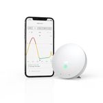 Airthings 292 Wave Mini - Indoor Air Quality Monitor with Volatile Organic Compound (VOC), Humidity and Temperature Detectors, Cable-Free