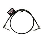 Ernieball 6410 24" Flat Ribbon Stereo Patch Cable Black Single