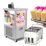 Kolice Commercial Single Ice Popsicle Mold Set Machine, Popsicle Machine, ice Bars Ice pops Maker, Ice Lolly Machine, Ice Lollipop Making Machine with Ice Cream Mold