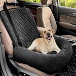 Dog Car Seat Pet Booster Car Seat for Small Mid Dogs, Dog Car Seat is Safe and Comfortable, and can be Disassembled for Easy Cleaning, Comfy Ultra Soft Car Travel Bed