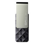 Silicon Power 64GB Blaze B30 USB 3 Swivel Flash Drive, Black (SP064GBUF3B30V1K)