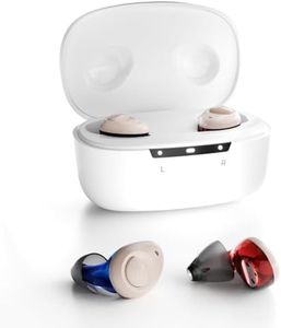 Ceretone Hearing Aid for Seniors Women Men - OTC Hearing Aid Rechargeable for Tinnitus (Not Amplifiers), Prescription-Grade Sound Quality, Nearly Invisiable