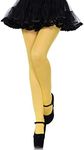 Leg Avenue Women's Nylon Tights, Yellow, One Size