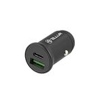 Tellur Super Car Charger, Power Delivery Max.60W on 24V, Max.30W on 12V, QC 30W, SuperCharge Capable USB, Type-C, Compatible with Iphone 11 Fast Charge, Aluminum, Black