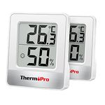 ThermoPro TP49-2 Digital Room Thermometer Indoor Hygrometer Mini Temperature Monitor Humidity Meter for Home Office Air Comfort Thermo Hygrometer