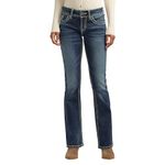 Silver Jeans Juniors Suki Bootcut Jean,Indigo, 27x30