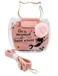 LE DELITE Mermaid sling bag for girls kids I Girl's Women Kids cartoon Cross body Shoulder Hand Purse Wallet -Pink I transparent sea mermaid princess theme doll handbag (mermaid)