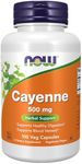 NOW Supplements, Cayenne (Capsicum annuum) 500 mg, Herbal Support, 100 Veg Capsules