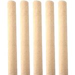 Newman and Cole Wooden Broom Handle Stick Wood Broomstick/Wooden Pole for Floor Mop Handle Brush Broom - 4ft (120cm) x 1 1/8" (28-29mm) Handles - Pack of 5