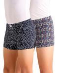 U.S. POLO ASSN. Boy's Blend Mid Rise Cotton Spandex EKT05 Trunks-Pack of 2 EKT05-P2 Navy