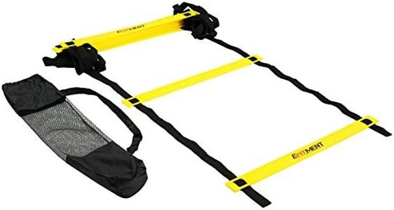 EFITMENT Speed Ladder, Agility Ladder Speed Training Equipment w/Carrying Bag – 11 Rung 13.5ft for Fitness Speed Training, Obstacle Course, Footwork, Soccer – A008
