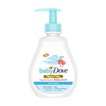 Baby Dove Rich Moisture Hair to Toe Baby Wash 200 ml, No Tears Body Wash for Baby's Soft Skin - Hypoallergenic, No Sulphates, No Parabens