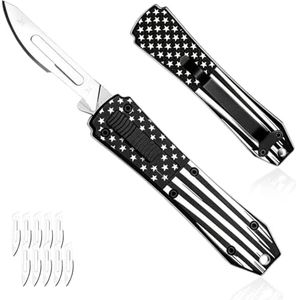 WORKPREMIUNIX 2-In-1 Safety Utility Knife Metal Retractable Snap-off blade