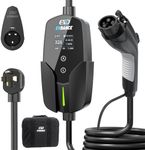 EV Chargers for Home Level 2 - Portable 32A Level 2 EV Charger NEMA 14-50 with 25ft Cable, Adjustable Current/Delay Charging for Electric Car Charger