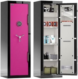 Fireproof Safe with Digital Lock – Heavy-Duty 8.12 cu.ft Large Safe Box for Home, Office & Business | Secure, Durable & Stylish Design | Waterproof & Burglar-Proof (ROSE PINK)