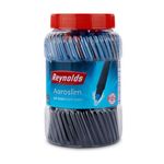 Reynolds AEROSLIM Ball Pen SET - 70 PENS (60 BLUE, 5 Black, 5 Red) | PEN WITH COMFORTABLE GRIP |BALL PENS FOR WRITING | PEN FOR STUDENTS & OFFICE STATIONERY | 0.7 mm TIP SIZE