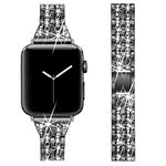 BestMin Compatible with Apple Watch Band 38mm 40mm 42mm 44mm, Bling Women Replacement iWatch Wristband Strap for Apple Watch SE,Series 6,Apple Watch Series 5,Series 4,Series 3, Series 2, Series 1(Black)