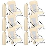 FillTouch 6 Packs Low Beach Chairs 