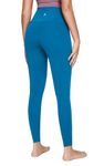 QUEENIEKE Workout Leggings for Women High Waisted Tummy Control Yoga Pants for Gym, Running, and Fitness (Electric Blue Lemonade, S)