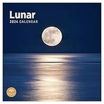 2024 Lunar Monthly Wall Calendar by Bright Day, 12 x 12 Inch