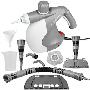 PurSteam World's Best Steamers-Pursteam Handheld Pressurized Steam Cleaner with 9 Multi Surface Cleaning Attachment Tools