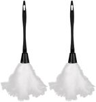 MEISH 2 Pieces Feather Duster Soft Thick Soft Feathers Cleaning Tools for Halloween Holiday Party Costume Accessories