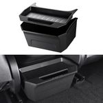 BASENOR 2017-2023 Tesla Model 3 Rear Center Console Organizer TPE Backseat Storage Box with Lid Cover Rear Middle Bin 2nd Row Seat Organizer for Model 3 Interior Accessories Gen 2