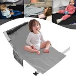 Toddler Airplane Bed Airplane Footrest for Kids Airplane Seat Extender for Toddler Rest Kids Airplane Hammock Airplane Travel Accessories for Baby Boys Girls Rest Legs and Lie Down - Grey