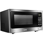 Danby DDMW1125BBS 1,000 Watts 1.1 Cu.Ft. Countertop Microwave with Push-Button Door|10 Power Levels, 6 Cooking Programs|Auto Defrost and Child Lock in Stainless Finish