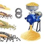 Eachbid 3000W Electric Grain Mill Corn Grinder Dry Grinder, 110V Commercial Feed Wheat Mill Dry Grinder, Heavy Duty Milling Machine Flour Mill Cereals Grinder Rice Corn Grain Coffee Wheat with Funnel