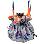 Hanging Sugar Glider Snuggle Sleeping Pouch with Drawstring Design for Pet Glider Small Animals Cage Sleep Bag