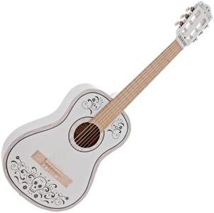Guitare Enfant 1/2 Classique Junior Day of the Dead par Gear4music Blanc
