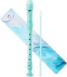 Yop-yes Recorder Instrument for Beginner Kids Adults,8-Hole Soprano Descant Recorder Music Flute with Cleaning Rod & Leather Case For School Student