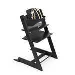 Tripp Trapp High Chair from Stokke, Black - Adjustable, Convertible Chair for Children & Adults - Includes Baby Set with Removable Harness for Ages 6-36 Months - Ergonomic & Classic Design