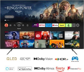 TCL 55" QLED 4K Fire TV – HDR10+, Dolby Vision & Atmos, Alexa, Black