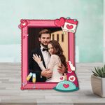 Bhai Please Wine and Dine Personalized Custom Photo Printed Fridge Magnet (Pack of 1) | Gift for Wife,Husband, Girlfriend, Boyfriend,| Birthday, Anniversary, Valentine, Wedding Gift