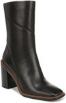 Franco Sarto Womens Stevie Mid Calf Boot Black Leather 9 M