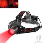 WESLITE Red Head Torch Rechargeable