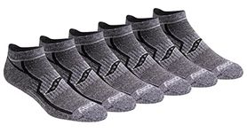 Saucony Men's Bolt Rundry Performance No-Show Multi-Pack Socks, Grey Black (6 Pairs), Large