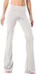 Safort Women‘s Bootcut Pants with Pockets for Yoga & Office, 34" Inseam Can Be Shortened to 32/30/28, Light Gray, M