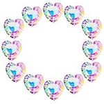 12pcs Colorful Crystal Heart Prism 