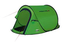 High Peak Pop Up Tent Vision 2 Pop Up Tent for 2 People Festival Tent Freestanding Super Lightweight Quick Release Pop Up Tent 2000mm Waterproof Ventilation System Mosquito Protection