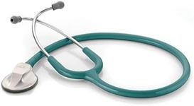 ADC Adscope 615 Platinum Sculpted Clinician Stethoscope with Tunable AFD Technology, Lifetime Warranty, Teal