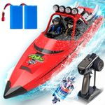 AIGIMU RC Boat with LED Lights Remo