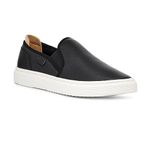 UGG Women's Alameda Slip on Sneaker, Black Leather, 6.5